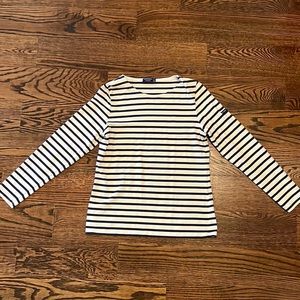 Saint James Breton Striped Shirt in Ecru/Navy